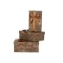 Set de boîtes décoratives Marron Noir Carton Rayures Lien 3 Pièces de Pincello, Boîtes - Réf : S3628765, Prix : 6,51 €, Remis...