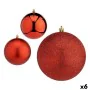 Conjunto de bolas de Natal Vermelho Plástico Ø 12 cm (6 Unidades) de Krist+, Natal - Ref: S3628815, Preço: 46,63 €, Desconto: %