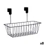 Basket for Kitchen Shelf Black Iron 28 x 12 x 9 cm (8 Units) by Kinvara, Shelves and supports - Ref: S3628837, Price: 34,03 €...