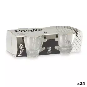 Piece Coffee Cup Set Transparent Glass 80 ml (24 Units) by Vivalto, Cups - Ref: S3628895, Price: 38,72 €, Discount: %