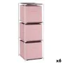 Shelves White Pink polypropylene Iron TNT (Non Woven) 35 x 35 x 102 cm (6 Units) by Kipit, Cube shelving - Ref: S3628917, Pri...