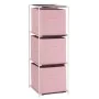 Shelves White Pink polypropylene Iron TNT (Non Woven) 35 x 35 x 102 cm (6 Units) by Kipit, Cube shelving - Ref: S3628917, Pri...