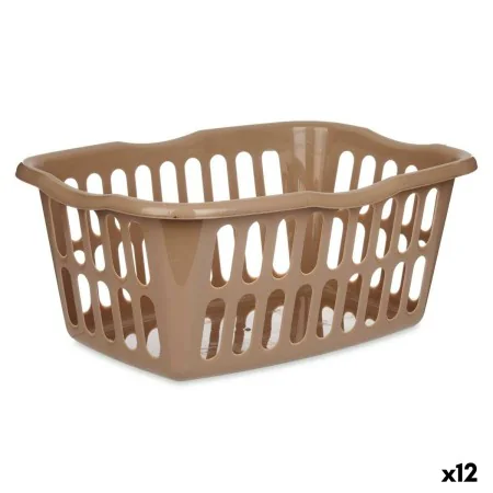 Panier Taupe polypropylène 50 L 58 x 24 x 42 cm (12 Unités) de Kipit, Boîtes et coffres de rangement - Réf : S3628935, Prix :...