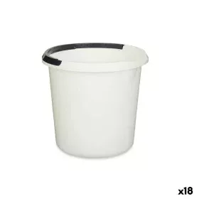 Balde com pega Branco Antracite 10 L (18 Unidades) de BigBuy Home, Cubos - Ref: S3628939, Preço: 50,94 €, Desconto: %