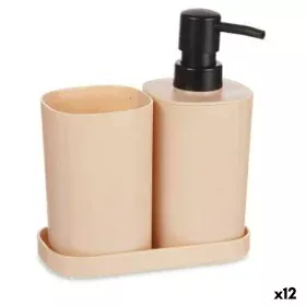 Bath Set Black Beige polypropylene (12 Units) by Berilo, Bathroom Accessory Sets - Ref: S3628951, Price: 36,15 €, Discount: %