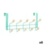 Door Coat Rack Green Wood Metal 35 x 17 x 15 cm (6 Units) by Berilo, Coat Racks - Ref: S3628961, Price: 32,95 €, Discount: %