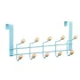 Door Coat Rack Blue Wood Metal 35 x 17 x 15 cm (6 Units) by Berilo, Coat Racks - Ref: S3628963, Price: 32,95 €, Discount: %