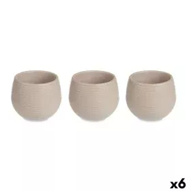 Set di Vasi Taupé Plastica 12 x 12 x 11 cm (6 Unità) di Ibergarden, Vasi tradizionali - Rif: S3628977, Prezzo: 23,34 €, Scont...