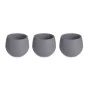 Set of pots Anthracite Plastic 12 x 12 x 11 cm (6 Units) by Ibergarden, Flower Pots - Ref: S3628979, Price: 23,34 €, Discount: %