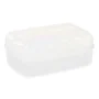 Caixa com compartimentos Branco Transparente Plástico 21,5 x 8,5 x 15 cm (12 Unidades) de Kinvara, Caixas e baús de arrumação...