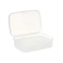 Caixa com compartimentos Branco Transparente Plástico 21,5 x 8,5 x 15 cm (12 Unidades) de Kinvara, Caixas e baús de arrumação...