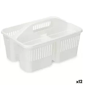 Organisateur Nettoyage Blanc Plastique 31,3 x 18 x 22 cm (12 Unités) de BigBuy Home, Ustensiles de nettoyage - Réf : S3629033...