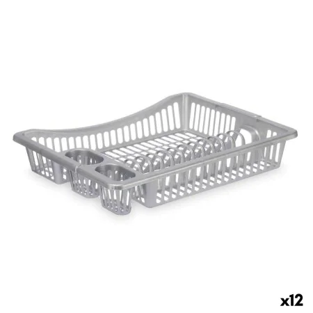 Draining Rack for Kitchen Sink Silver Plastic 46 x 8 x 36 cm (12 Units) by Kinvara, Draining Boards - Ref: S3629037, Price: 3...