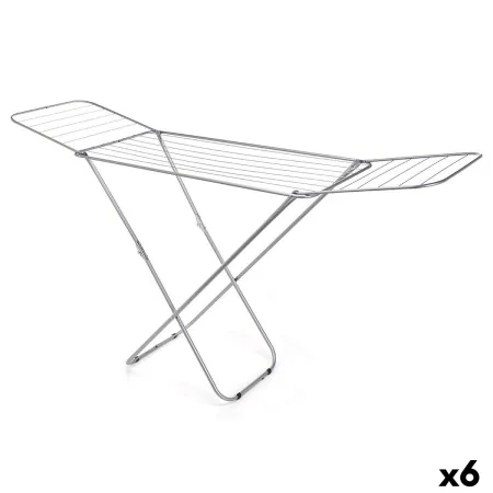 Folding clothes line Silver 183 x 50,5 x 104 cm (6 Units) by Kipit, Indoor Airers - Ref: S3629091, Price: 67,65 €, Discount: %