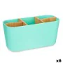 Suporte para a escova de Dentes Verde Bambu Polipropileno 21 x 10 x 9 cm (6 Unidades) de Berilo, Suportes e dispensadores - R...