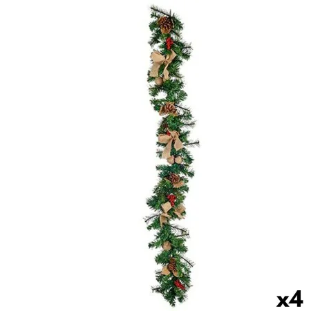 Christmas garland Branch Red Green 22 x 10 x 176 cm (4 Units) by Krist+, Christmas - Ref: S3629159, Price: 83,85 €, Discount: %