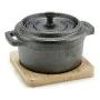 Saucepan Brown Black Bamboo Forged steel 13 x 10 x 8,5 cm (12 Units) by Kinvara, Terrines - Ref: S3629163, Price: 67,61 €, Di...