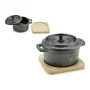 Saucepan Brown Black Bamboo Forged steel 13 x 10 x 8,5 cm (12 Units) by Kinvara, Terrines - Ref: S3629163, Price: 67,61 €, Di...