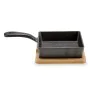 Prato Fundo para Servir Tapas Frigideira Castanho Cinzento Bambu Ferro forjado 23,7 x 6,3 x 14 cm (12 Unidades) de Kinvara, P...