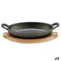 Casserole Dish for Serving Tapas Brown Grey Bamboo Forged steel 22,5 x 4,5 x 12,5 cm (12 Units) by Kinvara, Plates and dishes...