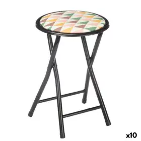 Tabouret Pliant Geometric Noir PVC Métal 30 x 30 x 45 cm (10 Unités) de Gift Decor, Tabourets - Réf : S3629218, Prix : 81,03 ...