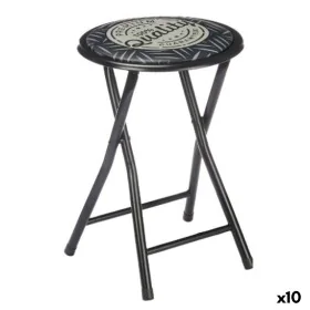 Folding Stool Quality Black Grey PVC Metal 30 x 30 x 45 cm (10 Units) by Gift Decor, Barstools - Ref: S3629222, Price: 81,03 ...