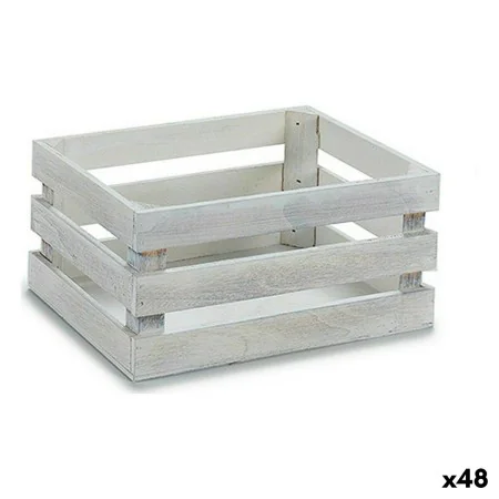 Dekorative Box Weiß Pappelholz 22 x 9 x 13 cm (48 Stück) von Gift Decor, Boxen & Kästen - Ref: S3629246, Preis: 68,93 €, Raba...