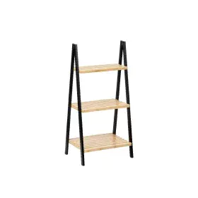 Scaffale da Bagno Nero Naturale Bambù Legno di pino 40,3 x 81,5 x 30 cm di Berilo, Mensole bagno - Rif: S3629252, Prezzo: 20,...