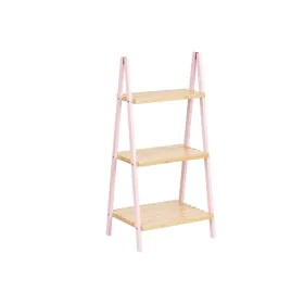 Scaffale da Bagno Rosa Naturale Bambù Legno di pino 40,3 x 81,5 x 30 cm di Berilo, Mensole bagno - Rif: S3629256, Prezzo: 20,...