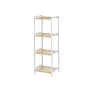 Bathroom Shelves 35 x 30 x 100 cm White Natural Bamboo Pine by Berilo, Bathroom Shelves - Ref: S3629258, Price: 27,08 €, Disc...