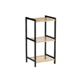 Scaffale da Bagno 35 x 30 x 70 cm Nero Naturale Bambù Legno di pino di Berilo, Mensole bagno - Rif: S3629262, Prezzo: 20,62 €...