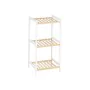 Etagère de salle de bains 35 x 30 x 70 cm Blanc Naturel Bambou Bois de pin de Berilo, Étagères - Réf : S3629263, Prix : 20,28...