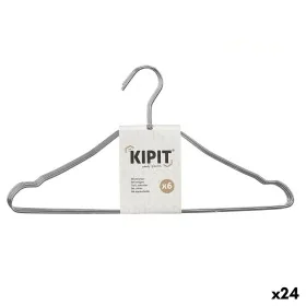 Jeu de porte-manteaux Argenté Métal 39,5 x 20 x 0,5 cm (24 Unités) de Kipit, Cintres - Réf : S3629276, Prix : 39,98 €, Remise...