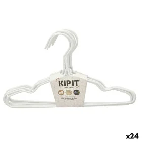 Jeu de porte-manteaux Enfant 30 x 18 x 1 cm Blanc Métal Silicone (24 Unités) de Kipit, Cintres - Réf : S3629280, Prix : 39,98...