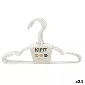 Jeu de porte-manteaux Enfant 30 x 18 x 1 cm Blanc Métal Silicone (24 Unités) de Kipit, Cintres - Réf : S3629280, Prix : 39,34...