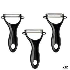 Pelador de Fruta y Verdura Set Negro Acero Inoxidable (12 Unidades) de Kinvara, Peladores - Ref: S3629310, Precio: 18,63 €, D...