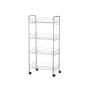 Vegetable trolley Silver Metal Plastic 37 x 27 x 82,5 cm (4 Units) by Kinvara, Shelves and supports - Ref: S3629336, Price: 5...