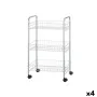 Chariot à légumes Argenté Métal Plastique 37 x 27 x 62,3 cm (4 Unités) de Kinvara, Étagères et supports - Réf : S3629338, Pri...