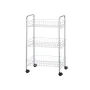 Chariot à légumes Argenté Métal Plastique 37 x 27 x 62,3 cm (4 Unités) de Kinvara, Étagères et supports - Réf : S3629338, Pri...