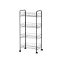 Vegetable trolley Black Metal Plastic 40,5 x 27 x 82,5 cm (4 Units) by Kinvara, Shelves and supports - Ref: S3629340, Price: ...