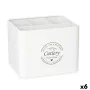 Panier Multi-usages Couverts Blanc Métal 18 x 13,3 x 15,3 cm (6 Unités) de Kinvara, Étagères et supports - Réf : S3629362, Pr...