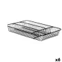 Cutlery Organiser Black Metal 26 x 4,7 x 35,5 cm (6 Units) by Kinvara, Shelves and supports - Ref: S3629368, Price: 32,95 €, ...