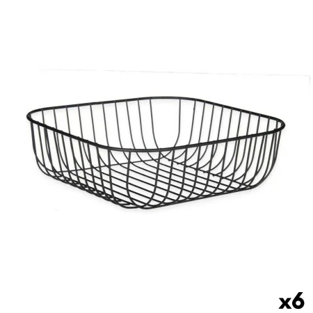 Fruteira Preto Metal 30 x 9,3 x 30 cm (6 Unidades) de Kinvara, Travessas e taças - Ref: S3629370, Preço: 30,59 €, Desconto: %