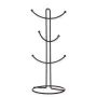 Cup hanger Black Metal 16 x 39 x 16 cm (6 Units) by Kinvara, Shelves and supports - Ref: S3629384, Price: 25,93 €, Discount: %