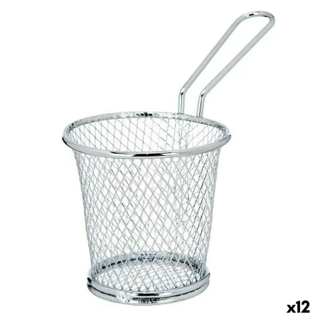 Basket for Presenting Aperitifs Silver Metal 15,5 x 12 x 8 cm (12 Units) by Kinvara, Bowls and large cups - Ref: S3629402, Pr...