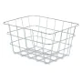 Panier Multi-usages Argenté Métal 24 x 12,5 x 18,5 cm Rectangulaire (6 Unités) de Kinvara, Étagères et supports - Réf : S3629...