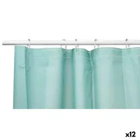 Shower Curtain Green Polyethylene EVA 180 x 180 cm (12 Units) by Berilo, Shower curtains, hooks and casings - Ref: S3629448, ...