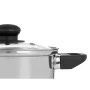 Casserole with glass lid Silver Stainless steel 2,5 L 31 x 10,5 x 20 cm (6 Units) by Kinvara, Casserole pans - Ref: S3629510,...