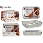 Set de Fuentes de Cocina Desechable Aluminio 22 x 15,6 x 4,8 cm (12 Unidades) de Kinvara, Moldes desechables - Ref: S3629531,...