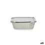 Set de Fuentes de Cocina Desechable Con Tapa Aluminio 14,5 x 7,5 x 12,5 cm (12 Unidades) de Kinvara, Moldes desechables - Ref...